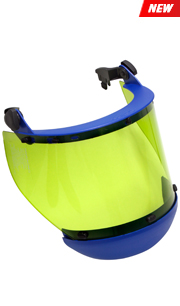 12cal Arc Resistant Face Shield with Slot Fit Bracket 