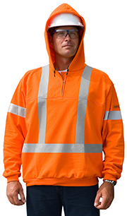 Traffic Safety 1/4 Zip Hooded Sweatshirt