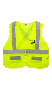 Gilet Pour Stagiaire Fluorescent Détachable En Polyester Mèche CP