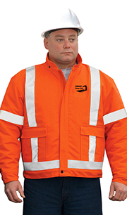 Blouson aviateur isolant avec bandes fluorescentes CP