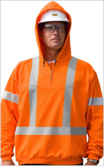 Traffic Safety 1/4 Zip Hooded Sweatshirt